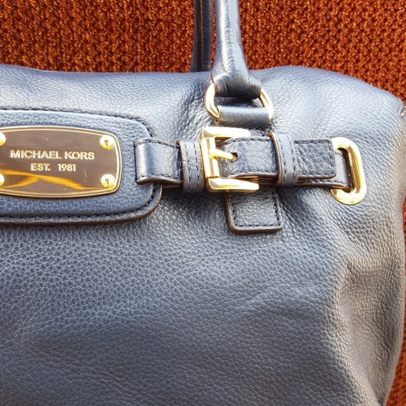 Michael Kors Blue Hamilton XL Weekender Bag - Picture 2 of 5